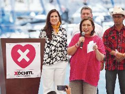 Xóchitl Gálvez Ruiz, candidata del PRI, PAN y PRD. EL UNIVERSAL