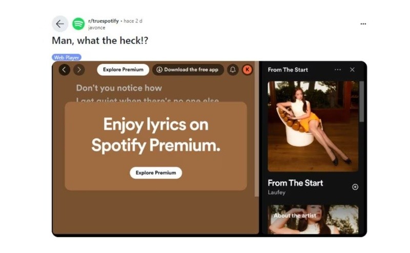 Esta es la notificación de Spotify. ESPECIAL&nbsp;