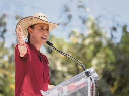 Aunque la candidata ha mencionado en repetidas ocasiones que no tiene miedo ante el tema de la inseguridad, en su visita al Estado se le vio fuertemente resguardada. EL UNIVERSAL