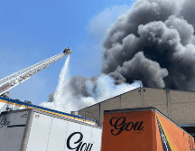 La extensión afectada de la empresa por el incendio fue de mil 250 metros cuadrados, sin embargo, los bomberos lograron resguardar una bodega de 2 mil 500 metros cuadrados. CORTESÍA/ Protección Civil Jalisco.