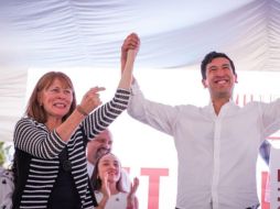 Clouthier y Kumamoto ofrecieron una rueda de prensa y posteriormente tuvieron un mitin en el parque Torremolinos. CORTESÍA
