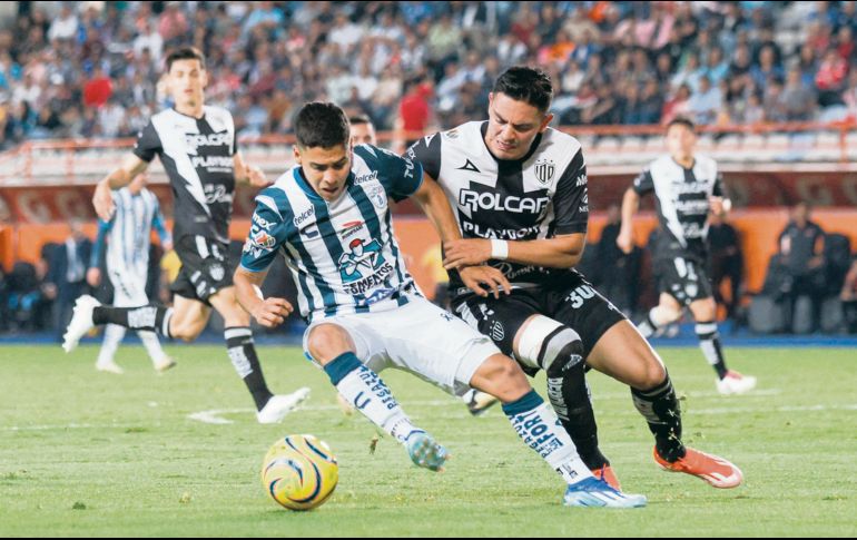 Pese al empeño hidrocálido, Pachuca demostró ser mejor durante el partido del Play In. IMAGO7
