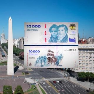 Argentina pone en circulación billetes de 10 mil y 20 mil pesos ante alta inflación