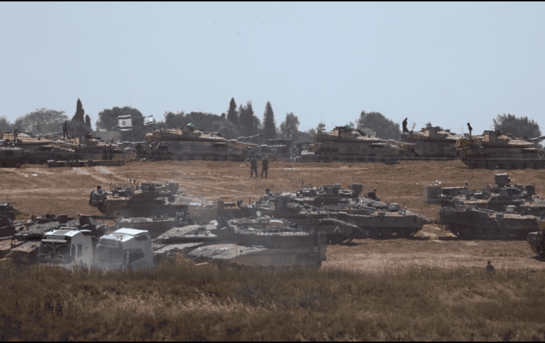 Tropas israelíes tomaron el control operativo del lado de Gaza del cruce de Rafah. EFE/ A. Safadi