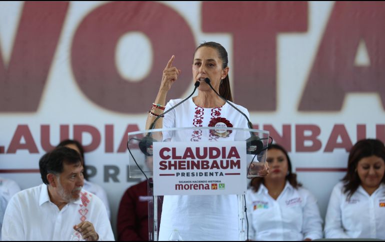 Claudia Sheinbaum Pardo, candidata a la presidencia de Mexico por la coalición 