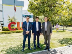 El priista se presentó en el CUCEA de la Universidad de Guadalajara, donde fue estudiante. ESPECIAL