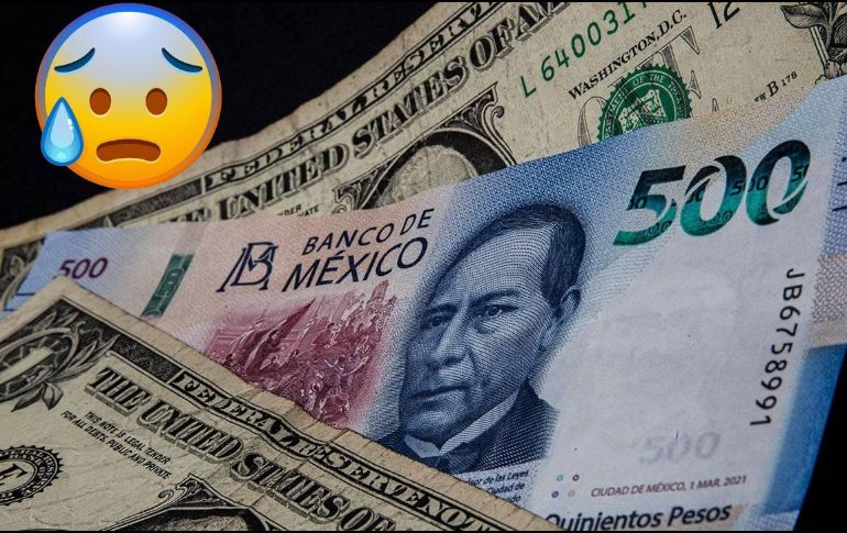 El peso mexicano cotiza en los mercados internacionales alrededor de los 16.82 pesos por dólar. ESPECIAL