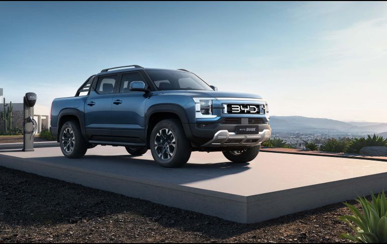 La empresa china BYD presentó su nuevo modelo de pickup híbrida. ESPECIAL/BYD