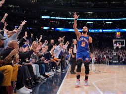 Jalen Brunson. Los Knicks deben ganar un juego en Indiana para avanzar a la final del Este. AP/F. Franklin