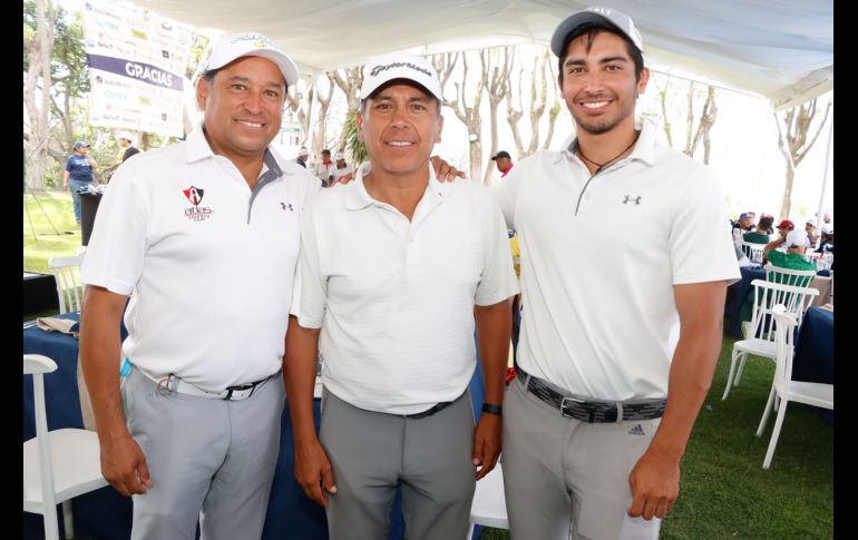 Jorge Mario Cárdenas, Xavier Cuevas y Leonardo Cuevas. GENTE BIEN JALISCO/ Sergio Garibay