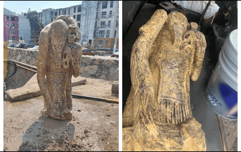 Usuarios de la red social X, antes Twitter, hicieron viral esta extraña figura aparecida en Acapulco. ESPECIAL / X: @magnoliophytae