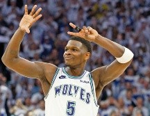 Anthony Edwards lideró a Minnesota con 27 puntos en la noche. AFP/D. Berding