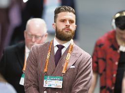 Harrison Butker es señalado por el discurso que pronunció como invitado en la ceremonia de graduación del Benedictine College. AFP/T. Nwachukwu