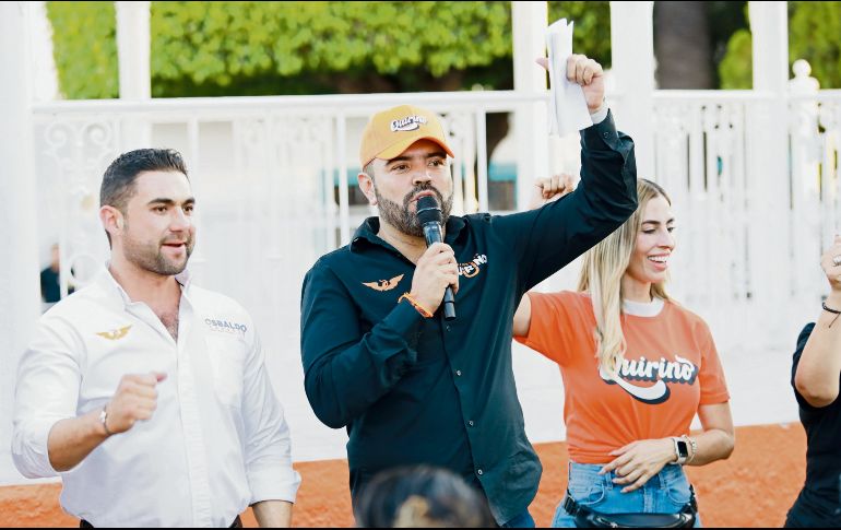 Quirino habló de crear espacios deportivos para los jóvenes e implementar una Policía montada. ESPECIAL