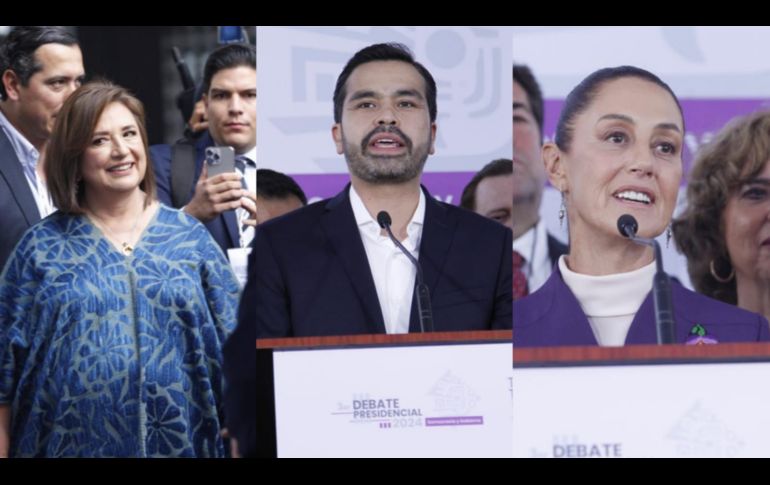 Los tres candidatos no ahorraron críticas a los otros contendientes. ESPECIAL