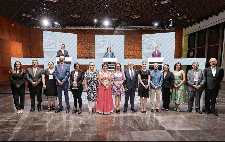 Aspectos del tercer y último debate presidencial entre candidatos. EL UNIVERSAL