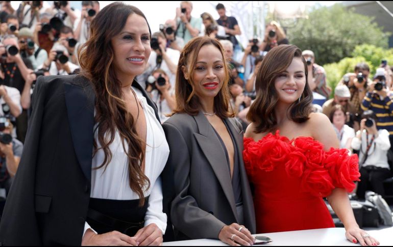 La cinta musical de Jacques Audiard navega en problemáticas sociales y políticas en México con un tinte de comedia. EFE/ Sebastien Nogier