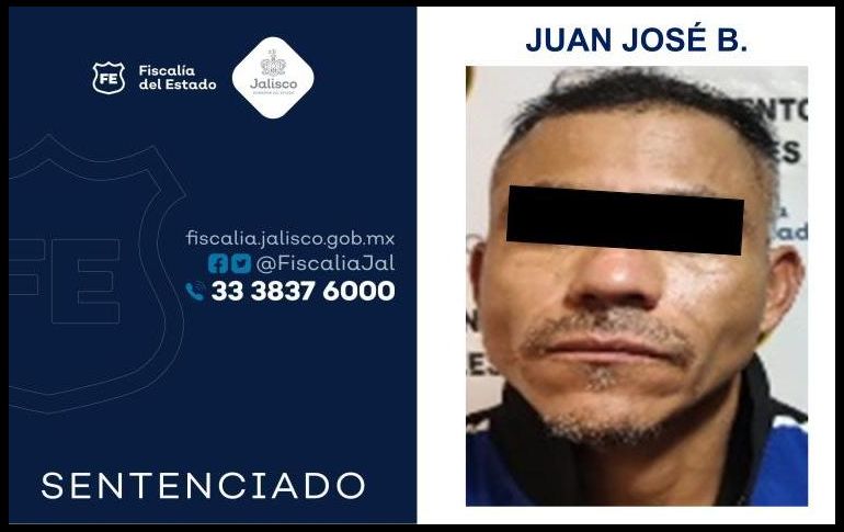 Una vez desahogada su sentencia, el juez le dictó seis años de prisión y el pago reparativo.ESPECIAL/ Fiscalía de Jalisco