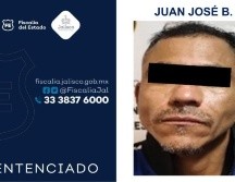 Una vez desahogada su sentencia, el juez le dictó seis años de prisión y el pago reparativo.ESPECIAL/ Fiscalía de Jalisco