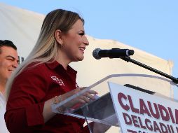 Claudia Delgadillo, candidata puntera en las preferencias electorales, hizo un llamado a las y los zapopanos a salir a votar el próximo 2 de junio y lograr juntos la transformación de Jalisco. CORTESÍA.