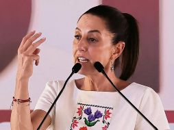 En su visita a la alcaldía Magdalena Contreras de la CDMX, la abanderada de Morena defendió a la 4T de los argumentos de su rival. EFE