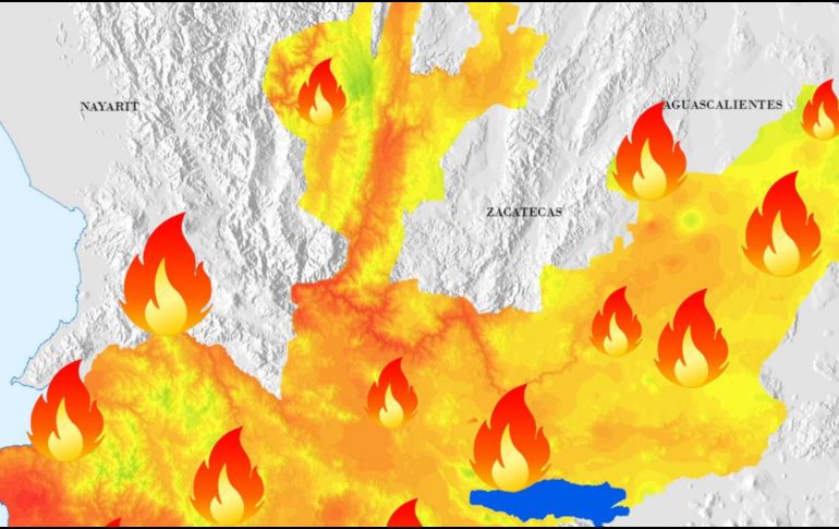 Se tiene previsto que la tercera ola de calor concluya hasta el miércoles 29 de mayo. 
 ESPECIAL/ Gobierno de México