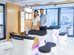 Claudia López y Andrés Contreras en The Wood Method. GENTE BIEN JALISCO/ Servando Gómez