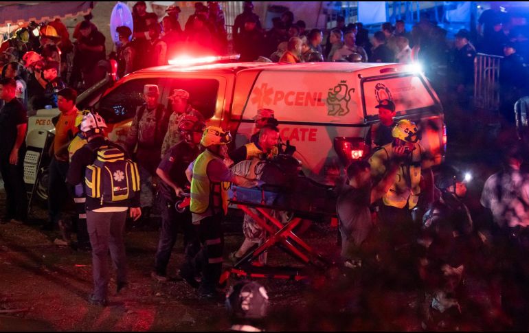 La mayoría de los heridos fueron trasladados a hospitales del IMSS. Algunos tuvieron que ser atendidos de emergencia. EFE/M. Sierra