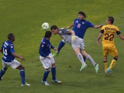 Moisés Muñoz remató un servicio de Osvaldo Martínez, con lo que el América logró el empate ante Cruz Azul en la final del Clausura 2013. IMAGO7/Licona