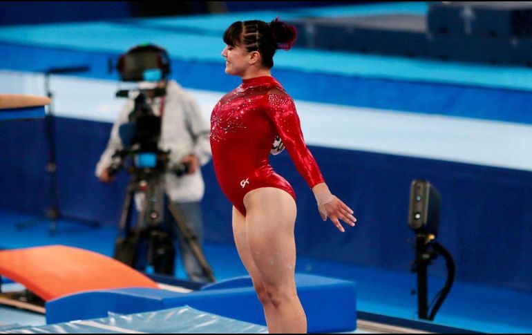 La gimnasta mexicana Alexa Moreno ganó una medalla en la Copa del Mundo de Gimnasia. ESPECIAL / X: @Conade
