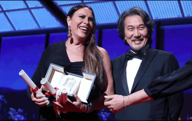 El reconocimiento para el trabajo de las actrices llegó por sus papel en el musical “Emilia Pérez”, de Jacques Audiard. EFE/ Andre Pain