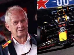 Helmut Marko fue cuestionado sobre los resultados de Checo Pérez y lo criticó. EFE/ A. SZILAGYI.