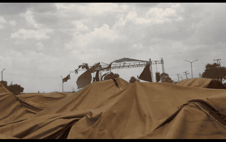 Las condiciones climáticas imprevistas, fueron un factor desafortunado: Integrantes de Morena en Xonacatlán. ESPECIAL