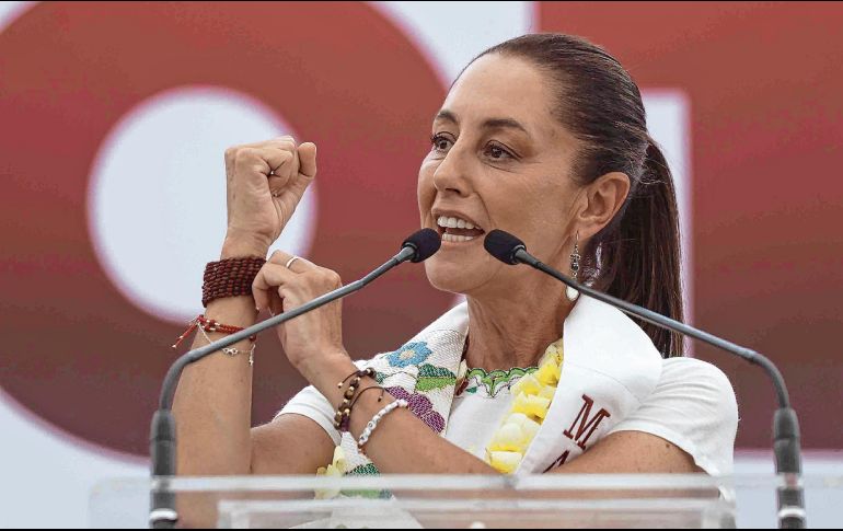 La representante de Morena dijo que en manos del pueblo está el seguir la transformación del país o regresar a la corrupción. EL UNIVERSAL