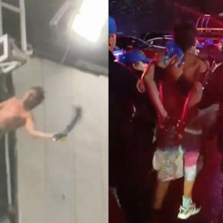 Aficionado de América que festejó en el techo del Azteca fue detenido (VIDEO)
