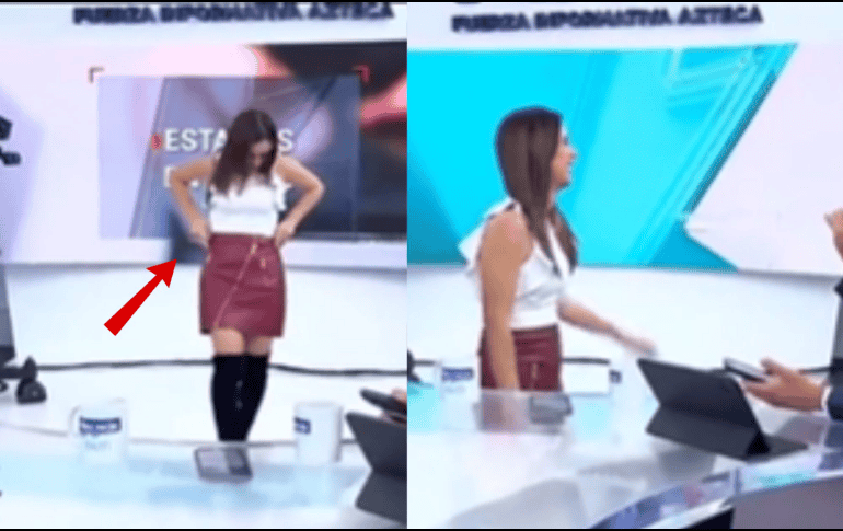 Los hechos fueron captados en cámara y se puede apreciar el contable desconcierto de la conductora. TIKTOK/HECHOSAM