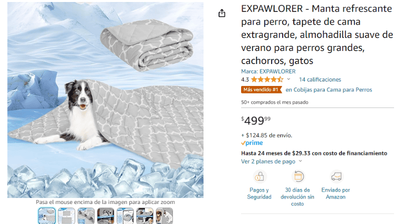 &nbsp;Una manta fácil de mantener limpia y fresca. AMAZON.COM.MX