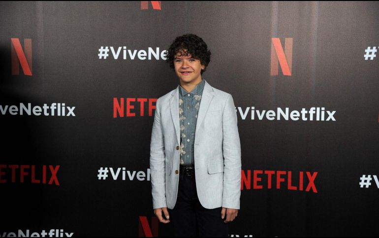 Gaten Matarazzo en 2017, durante una visita de promoción a México. AFP/Archivo
