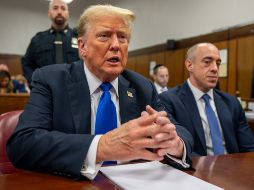 El republicano, de 77 años, se convirtió en el primer exmandatario de la historia de EU en ser condenado en un juicio penal. EFE/Steven Hirsch