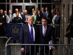 La noche en la que Trump invitó a Daniels a su suite en el Lago Tahoe envuelto en un pijama de seda ha sido, contra todo pronóstico, histórico. EFE/M. Santiago.