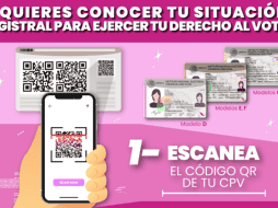 Escanea el código QR que se encuentra al reverso de tu credencial de elector y ubica tu casilla. ESPECIAL/INE