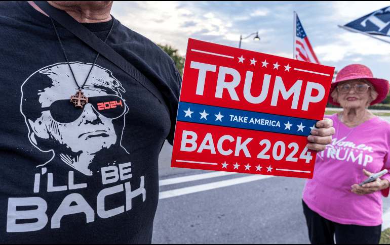 La defensa de Trump intentará alargar el proceso judicial al máximo, buscando que la sentencia firme salga cuando ya sea el nuevo inquilino de la Casa Blanca. EFE / C. Herrera Ulashkevish