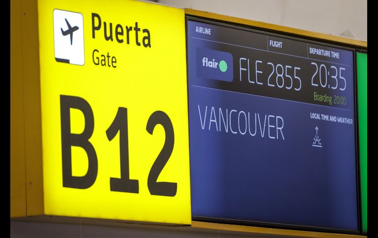 Se espera que este vuelo traiga a mil 100 pasajeros mensuales desde Canadá. EL INFORMADOR/H.FIGUEROA