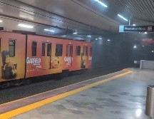 La línea 1 del Tren Ligero debió suspender su servicio unos momentos porque una balata causó mucho humo. ESPECIAL