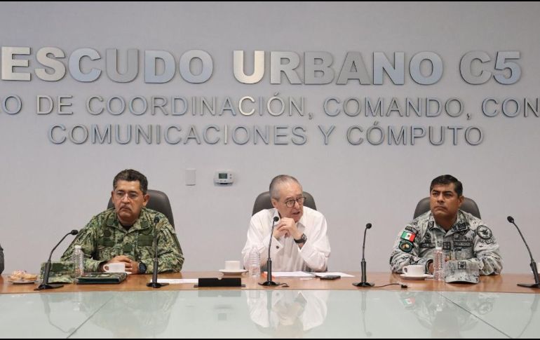 El Centro de Mando del C5 realiza la coordinación en materia de seguridad para que el desarrollo de esta jornada de votación se realice de manera tranquila. ESPECIAL/Secretaría de Gobierno