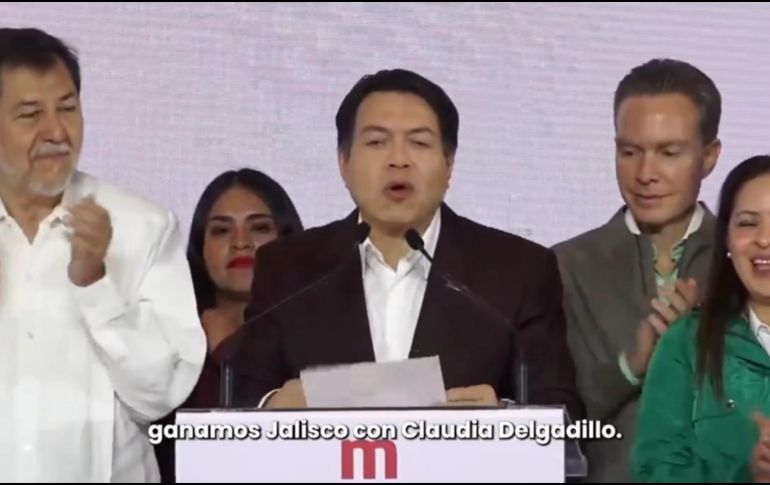 Mario Delgado aseguró que Morena ganó en nuestro estado. ESPECIAL