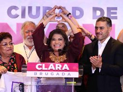 Con el 49 a 52% de las actas capturadas, dan como ganadora en el conteo rápido para la Jefatura de Gobierno de la Ciudad de México, a la candidata Clara Brugada por parte del partido. SUN / ESPECIAL