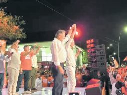 El aspirante a la alcaldía de Zapopan celebró junto con Pablo Lemus en La Minerva. ESPECIAL