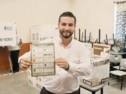 Luis Ernesto Munguía González, candidato por el Partido Verde. ESPECIAL