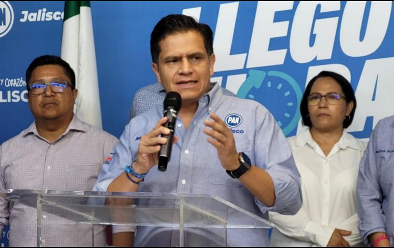 Colín Aguilar agradeció a los votantes jaliscienses su preferencia por el PAN en la jornada electoral del día de ayer. EL INFORMADOR / J. Padilla